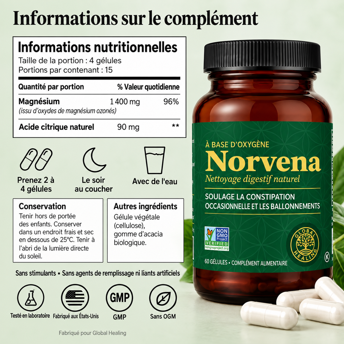 Norvena GutReset™ – Rééquilibrage Intestinal