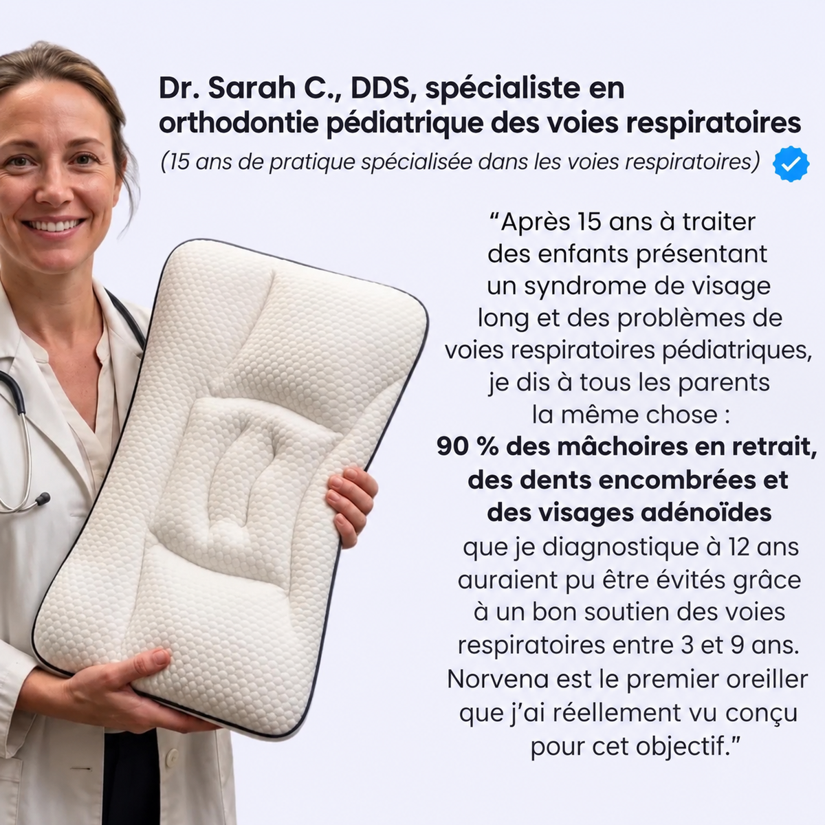 Oreiller postural pour enfants Norvena