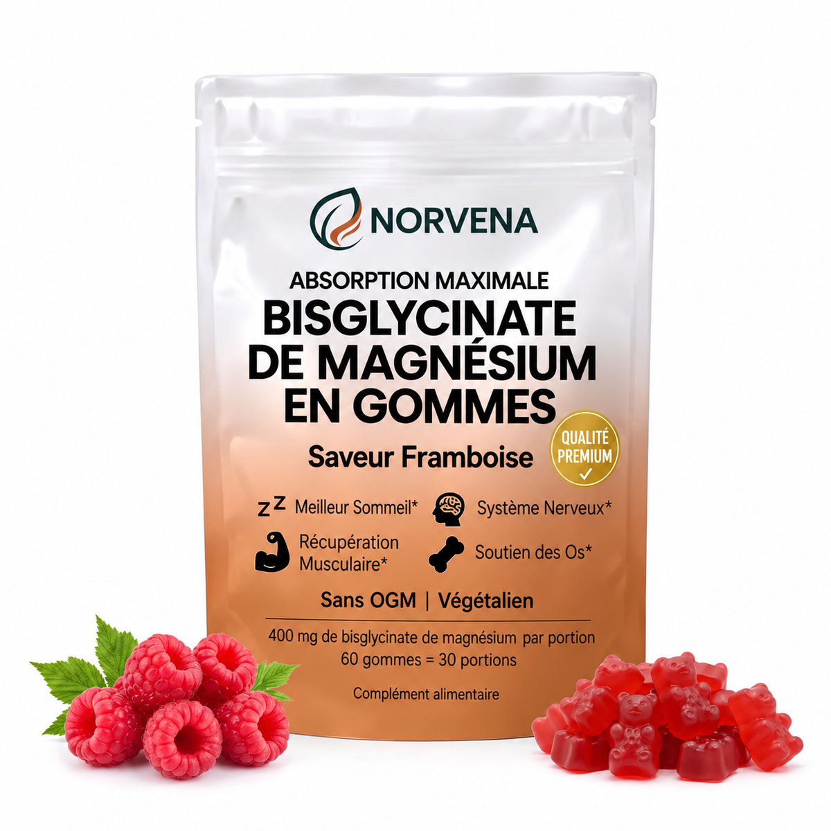 Gummies au Magnésium Bisglycinate Norvena